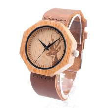 Nuevo reloj de moda de madera del movimiento del Japón de la protección del medio ambiente Bg451